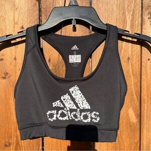 Adidas black sports bra